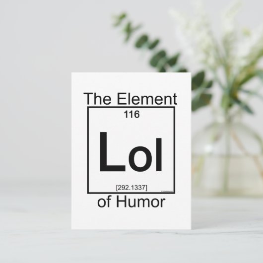 Element LOL Briefkaart (Staand voorkant)