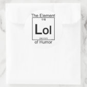 Element LOL Ronde Sticker (Tas)