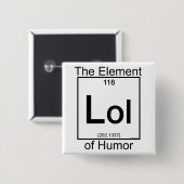 Element LOL Vierkante Button 5,1 Cm (Voorkant /achterkant)