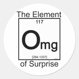 Element OMG Ronde Sticker