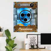 Élément périodique Praséodyme Atomique #59 Poster (Bureau à domicile)