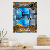 Élément périodique Tantalum Atomique #73 Poster (Cuisine)