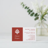  element (rood) visitekaartje (Staand voorkant)