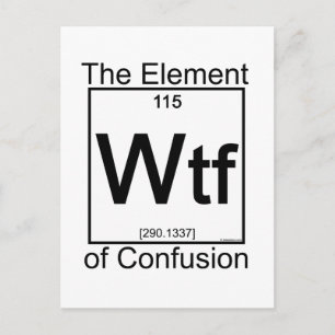 Element WTF Briefkaart