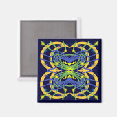 Elementair Abstract Magneet (Voorkant / Achterkant)