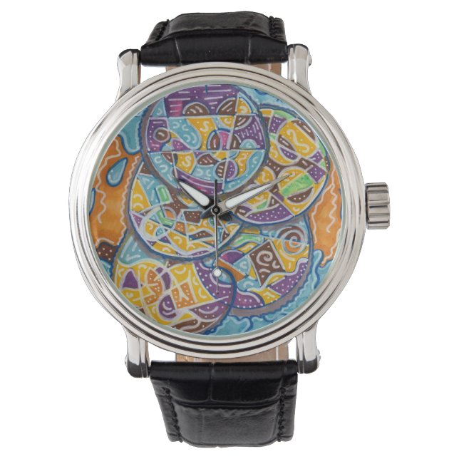 Elementair Abstract Surf eWatch Horloge (Voorkant)