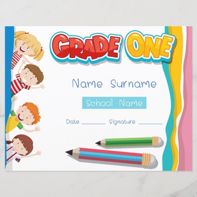 Elementair graad 1 diploma (Voorkant)