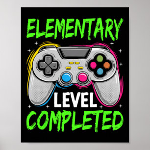 Elementair niveau complete gamer Cl van 2025 afges Poster