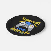 Elementair niveau Complete Gaming Gamer Afstuderen Papieren Bordje (Gekanteld)