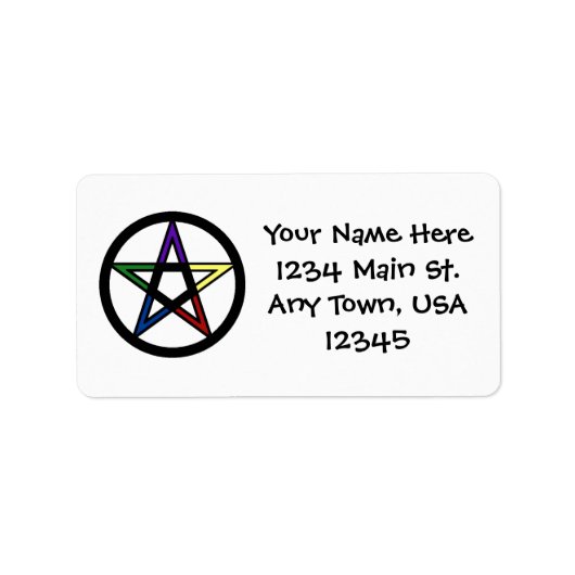 Elementair pentacle etiket (Voorkant)