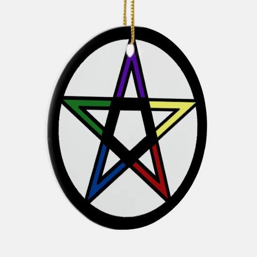 Elementair pentacle keramisch ornament (Rechts)