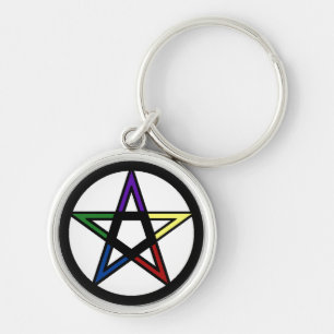 Elementair pentacle sleutelhanger