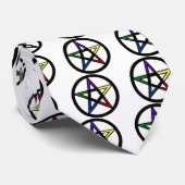 Elementair pentacle stropdas (Opgerold)