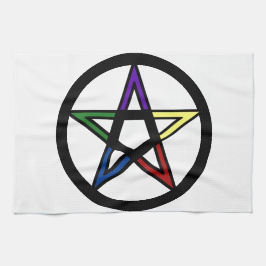 Elementair pentacle theedoek (Horizontaal)