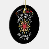 Elementair schoolhoofd keramisch ornament (Rechts)