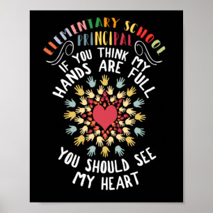 Elementair schoolhoofd poster