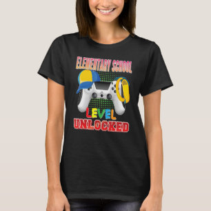 Elementair schoolniveau onvergrendelde videogame t-shirt