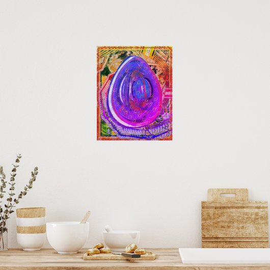 Elementair symbool Ether Meditatiehulp Tattva Poster (Keuken)