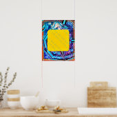 Elementaire aarde in aarde meditatie hulp Tattva Poster (Keuken)