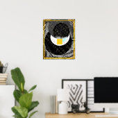 Elementaire aarde in water meditatie hulp Tattva Poster (Thuiskantoor)