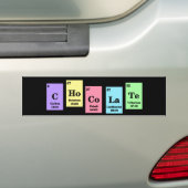 Elementaire chocolade-Bumpersticker Bumpersticker (Op auto)
