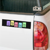 Elementaire chocolade-Bumpersticker Bumpersticker (Op Truck)