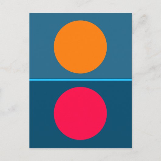 Elementaire cirkels briefkaart (Voorkant)