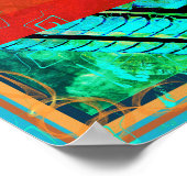 Elementaire ether binnen brandmeditatiehulp Tattva Poster (Hoek)