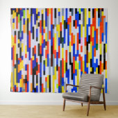 Elementaire kleurenblokken wandkleed (In Situ (horizontaal))