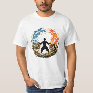 Elementaire Krijger | Vuur Water Aarde Lucht T-shi T-shirt