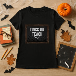 Elementaire leraar Halloween Trick or Teach T-shirt