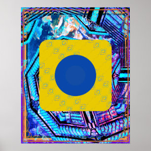 Elementaire lucht binnen aarde meditatie hulp Tatt Poster