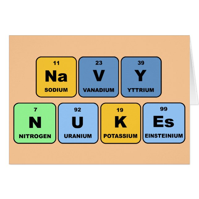 Elementaire Navy Nukes (Voorkant Horizontaal)