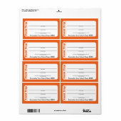 Elementaire of peuter-schoolse veldreislabels etiket (Full Sheet)