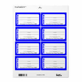 Elementaire of peuter-schoolse veldreislabels etiket (Full Sheet)