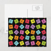 Elementaire Periodiek (Donker) Briefkaart (Voorkant / Achterkant)