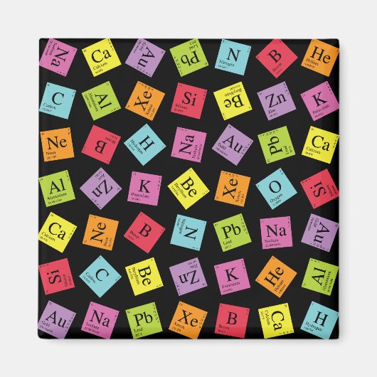 Elementaire Periodiek (Donker) Magneet (Voorkant)