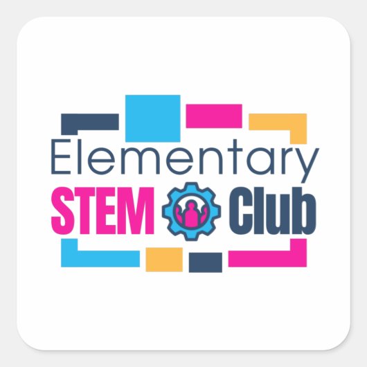 Elementaire STEM Club Logo Sticker (Voorkant)