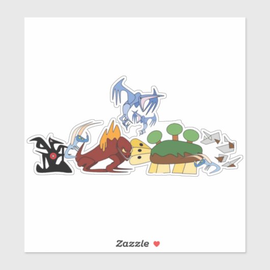 Elementaire Sticker Dragons (Vel)