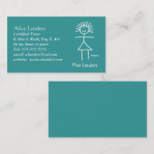 Elementaire Tutor Teacher Visitekaartje Custom (Voorkant / Achterkant)