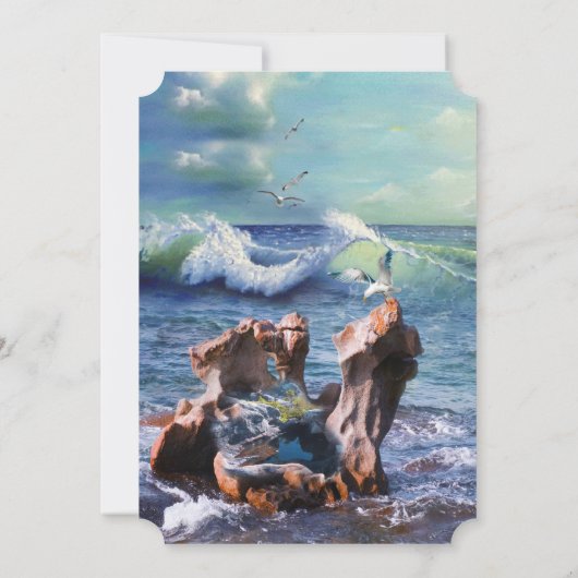 Elementaire waterkrachtuitnodiging kaart (Achterkant)