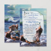 Elementaire waterkrachtuitnodiging RSVP kaartje (Voorkant / Achterkant)