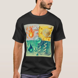 elemental balance abstract design 2026 t-shirt