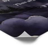 Elemental Balance Purple Night Sky Pagan Prayer Poster (Hoek)