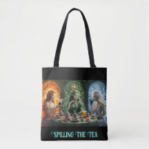 Elemental Goddesses Canvas tas - Het morsen van de