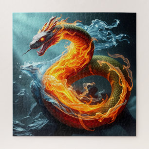 Elemental Snake: vuur en water puzzel
