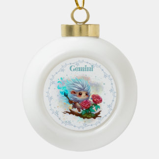Elemental Tweelingen Sneeuwvlok ingelijst Ornament