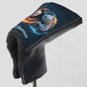 Elementale harmonie, yin en yang van de natuur. golfheadcover (3/4 voorkant)