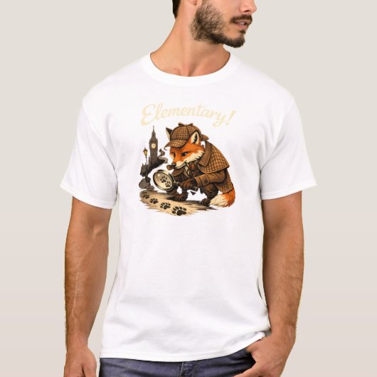 Elementary - Fox Detective T-shirt (Voorkant)