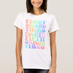 Elementary Grade Vibes Teacher Shirt - Eerste dag